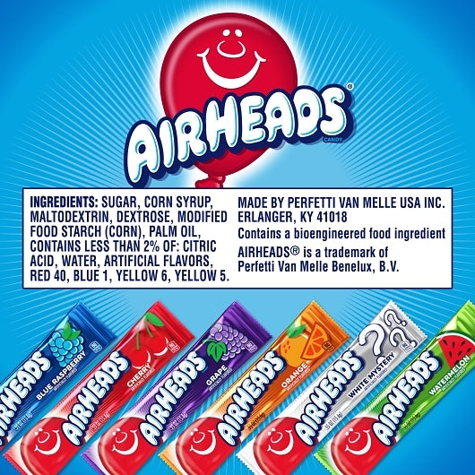 6ct Airheads Bars Theatre Pack, Ass