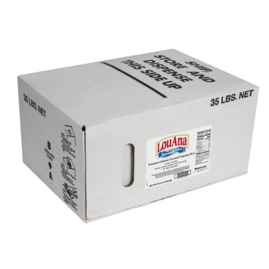 LOU ANA OIL LOUANA COCONUT POPCORN BAG IN BOX, 1 - 35 LB
