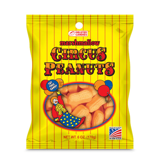 MELSTER CIRCUS PEANUTS, 12 - 6 OZ