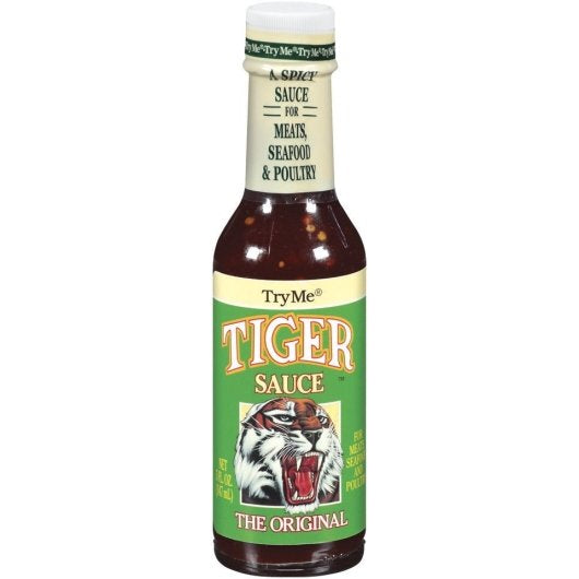 6/5 OUNCE BOTTLE TRY ME TIGER GOURMET SAUCE