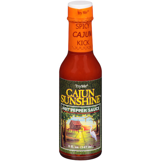 6/5 OUNCE BOTTLE TRY ME CAJUN SUNSHINE SAUCE