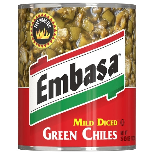 EMBASA Diced Green Chiles 12-Pack, 20.25 LB, [Alternate ID 07883]