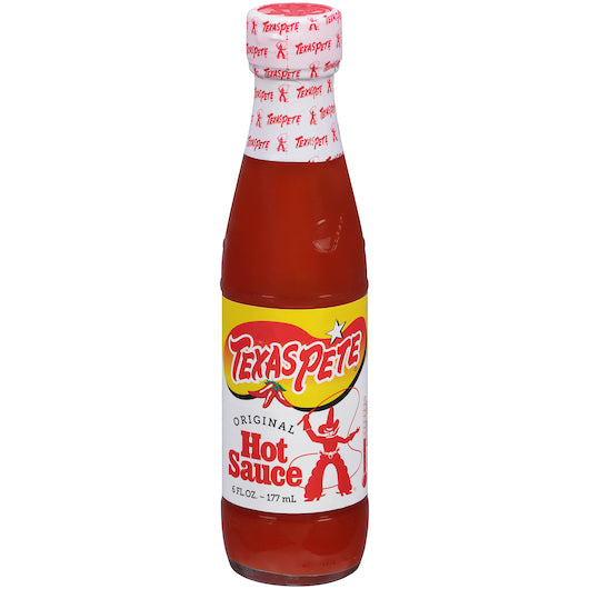 Texas Pete(R) Hot Sauce is a free-flowing hotsauce. Spices up any food.