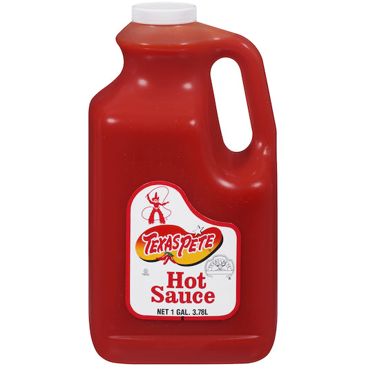 Gallon Texas Pete Hot Sauce White Display Case