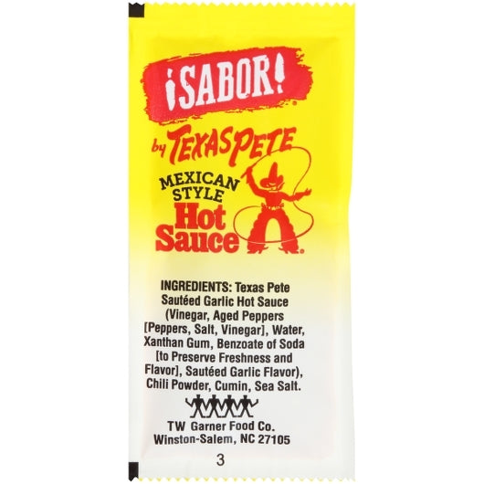 200/7 gram Sabor Texas Pete Mexican Hot Sauce