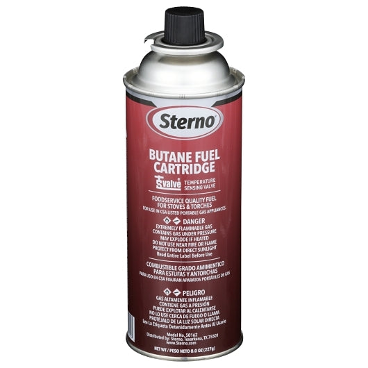 Sterno 8 oz Butane Fuel w/ TS Valve and RVR