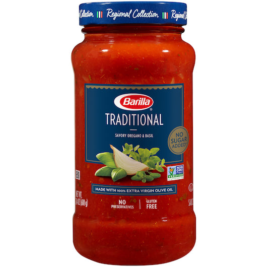 Premium Traditional Tomato Sauce Barilla 24oz8 Pack USA