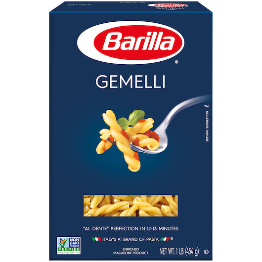 Gemelli Barilla 16oz 16 Pack USA