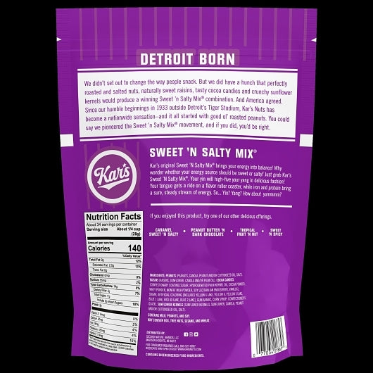 KAR'S NUTS SWEET & SALTY, 6 - 34 OZ