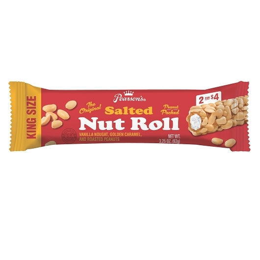 Pearson's Salted Nut Roll King Size Pre-Priced 2/$4 Shipper