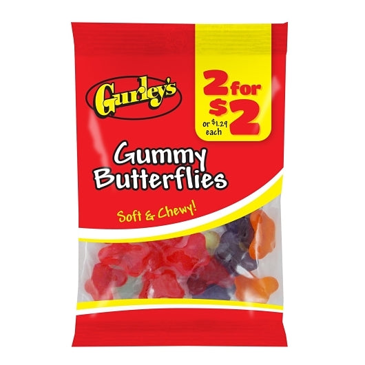 GURLEY'S BUTTERFLIES GUMMY CANDY, 1