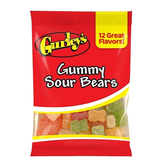 PAL SOUR GUMMY BEARS, 12 - 4.5 OZ