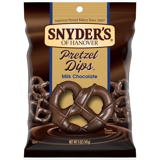Snyder's of Hanover Pretzels, Dips Milk Chocolate Covered Pretzels, 5 Oz