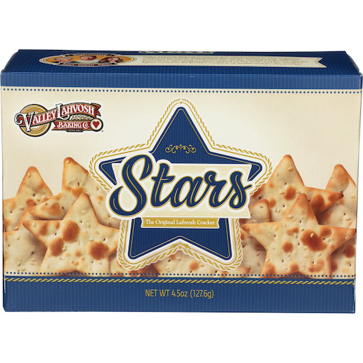 Lahvosh Crackerbread, Stars, Original 4.5oz/12ct