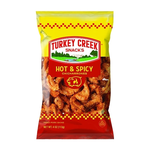 TURKEY CREEK BOX OF HOT PORK SKINS,