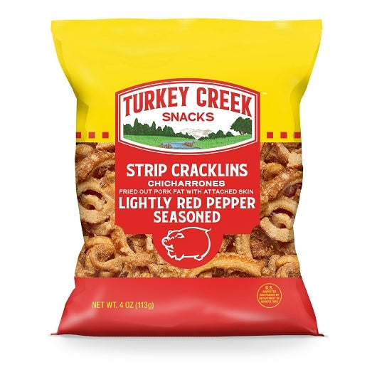TURKEY CREEK BOX OF STRIP CRACKLINS, 12 - 4 OZ