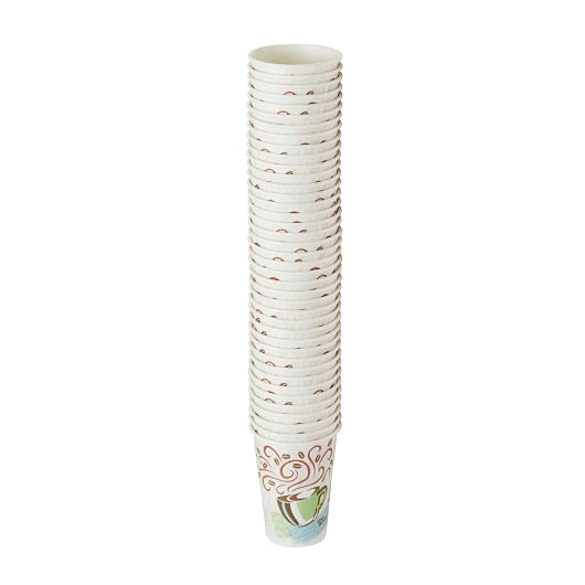 DIXIE(R) PERFECTOUCH(R) 12OZ INSULATED PAPER HOT CUPS BY GP PRO, FIT LARGE LIDS, COFFEE HAZE, 1000 C