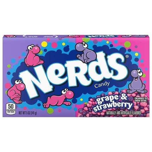Nerds Grape & Strawberry Candy Video Box, 5 Ounces (Pack of 12)