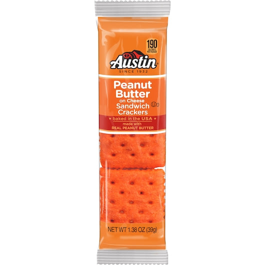 Austin Crackers Cheese With Peanut Butter 11oz 12ct