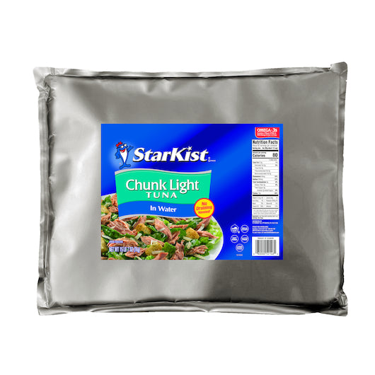 STARKIST CHUNK LIGHT TUNA WATER POUCH, 3 - 247 OZ