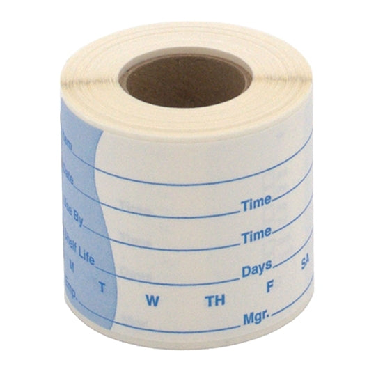 DAYMARK DISSOLVEMARK-DISSOLVABLE ADHESIVE 2 INCH X 4 INCH RECTANGLE SHELF LIFE LABEL, 12 -125 CNT