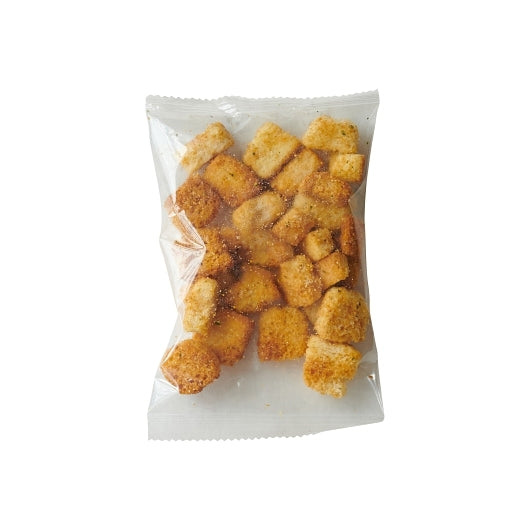 HOMESTYLE CHEESE AND GARLIC CROUTON SINGLE SERVE, 100 - 1 LB