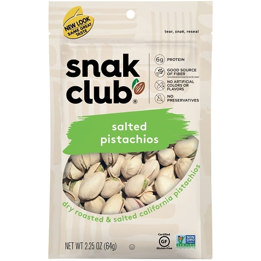 SNAK CLUB SALTED PISTACHIOS, 6 - 2.