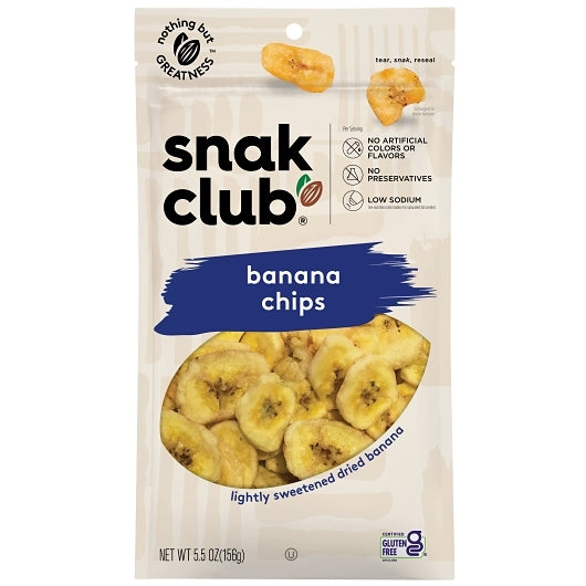 SNAK CLUB BANANA CHIPS, 6 - 5.5 OZ