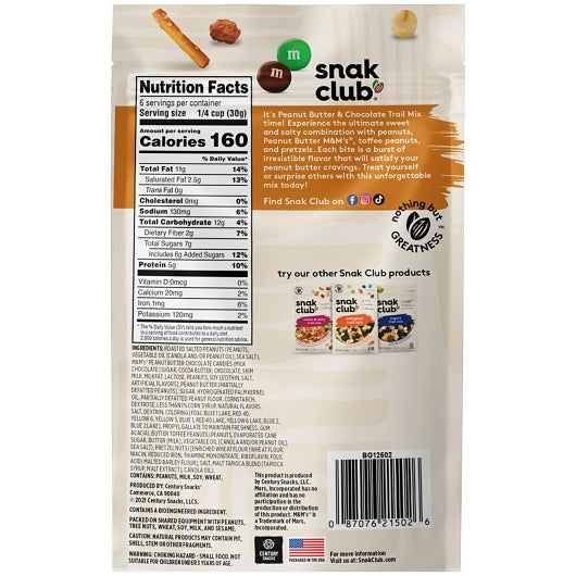 SNAK CLUB PEANUT BUTTER CHOCOLATE T