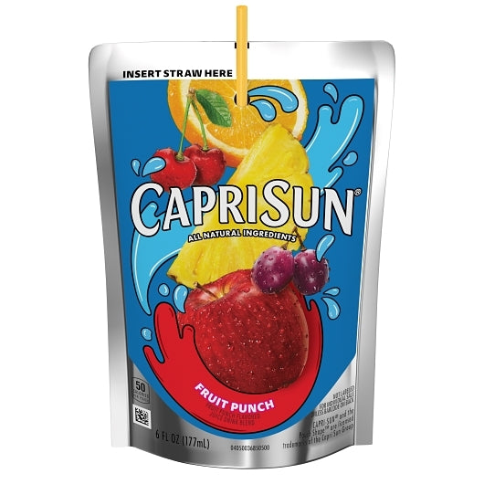 CAPRI SUN READY TO DRINK FRUIT PUNCH, 40 - 6 FO
