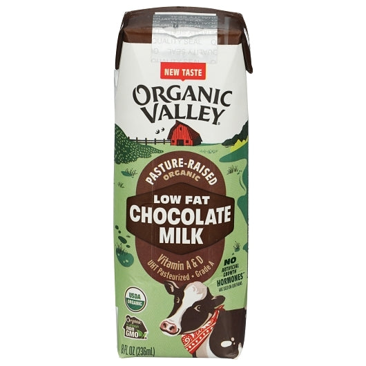ORGANIC VALLEY(R) Organic Single Serve 1% LowFat Chocolate Milk, 8 oz