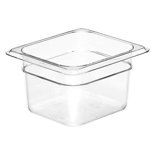 CAMBRO PAN CLEAR PLASTIC 1/6 4 INCH DEEP, 1 -1 EA