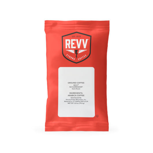 REVV GREEN MOUNTAIN COFFEE GROUND NO SURRENDER COFFEE 2.8 OUNCE - 40 PER CASE, 1 - 40  EA