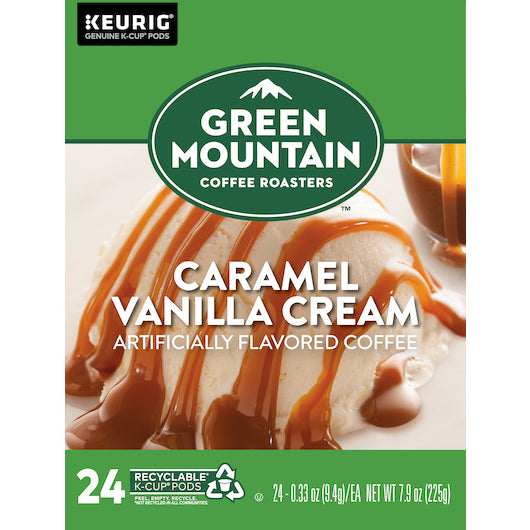 GREEN MOUNTAIN COFFEE COFFEE K-CUP POD CARAMEL VANILLA CREAM, 4 - 24 CNT