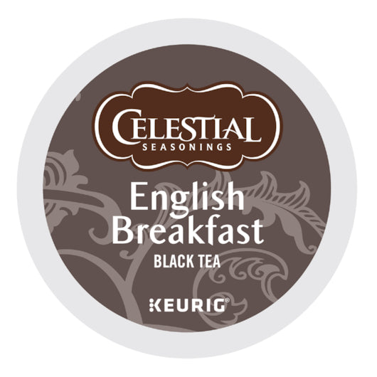 CELESTIAL SEASONINGS TEA K-CUP POD ENGLISH BREAKFAST, 4 - 24 CNT