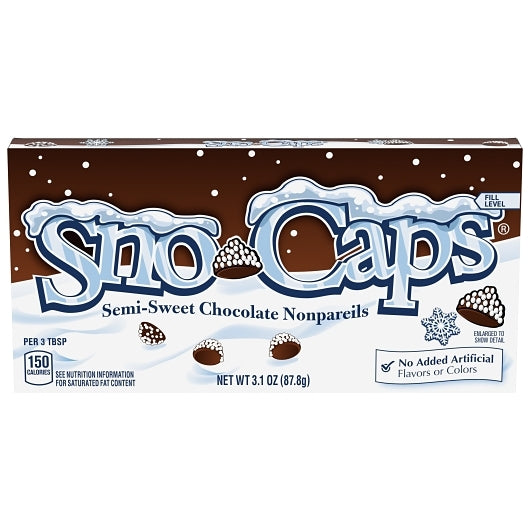 Sno-Caps Semi Sweet Chocolate Nonpareils, Bulk Ferrero Candy, 3.1 oz (Pack of 15)