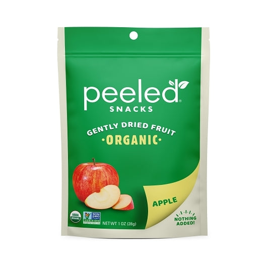 PEELED SNACKS ORGANIC DRIED APPLE, 24 - 1 OZ
