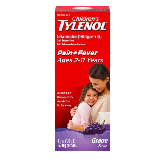 TYLENOL CHILDREN'S SUSPENSION GRAPE, 12 - 3 -4 FO