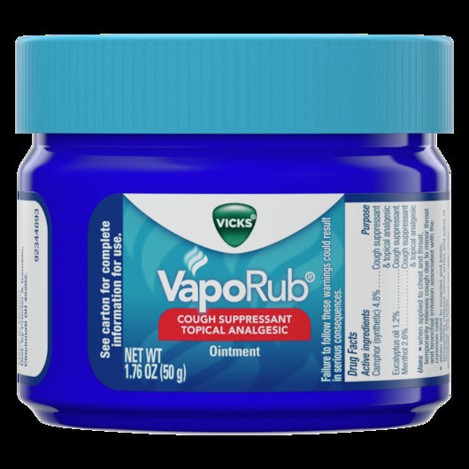 VICKS VAPORUB JAR, 3 - 12 - 1.76 OZ