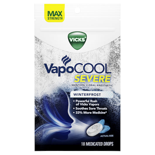 VICKS VAPOCOOL DROPS SEVERE, 12 - 18 CNT