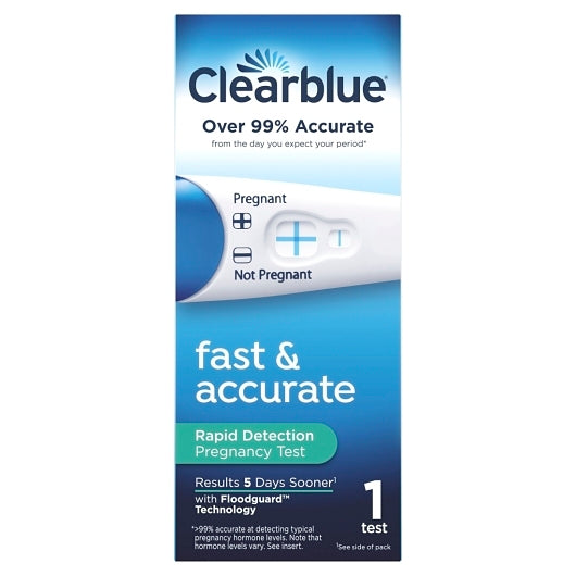 CLEARBLUE PREGNANCY TEST VISUAL, 4 - 6 - 1 CNT