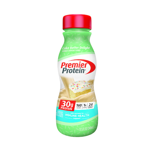 PREMIER PROTEIN CAKE BATTER DELIGHT PROTEIN SHAKE, 12 - 11.5 FO