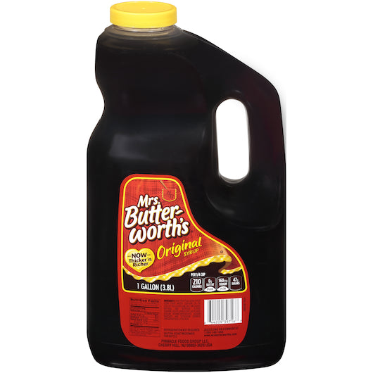 Mrs. Butterworth's Original Thick and Rich Pancake Syrup, 128 oz. (Pack of 4)