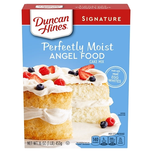 DUNCAN HINES Signature Perfectly Moist Angel Food Cake Mix, 16 OZ