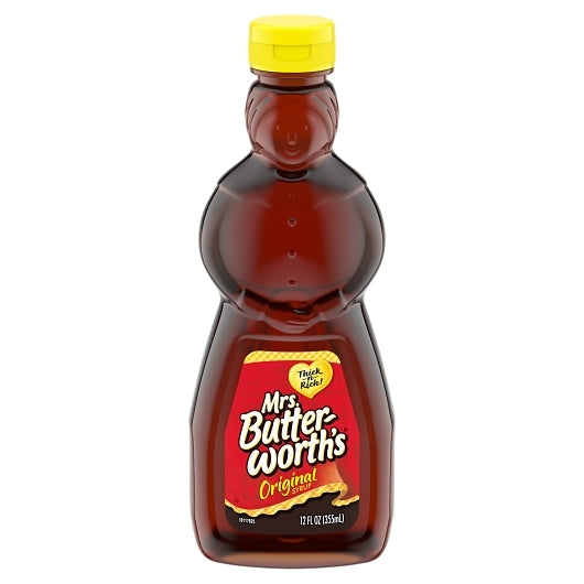 Mrs. Butterworth's Original Thick and Rich Pancake Syrup, 12 oz. (Pack of 12)