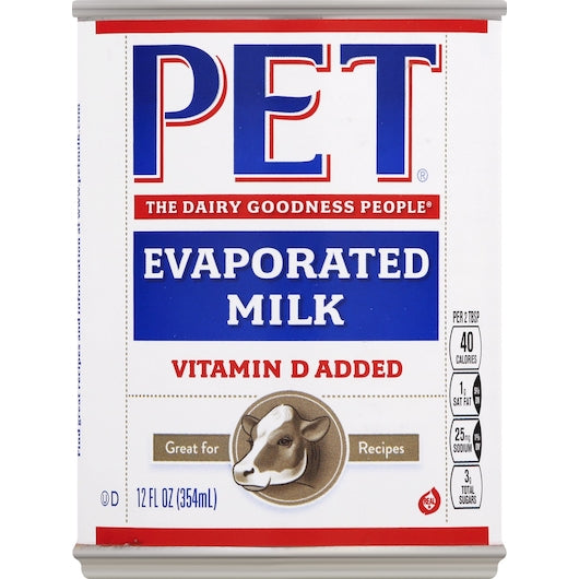 PET MILK EVAPORATED MILK, 24 - 12 FO