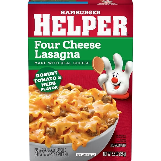 HELPER PASTA FOUR CHEESE LASAGNA, 12 - 5.5 OZ