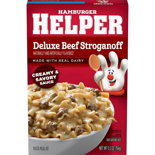 HAMBURGER HELPER DELUXE BEEF STROGANOFF, 12 -5.5 OZ