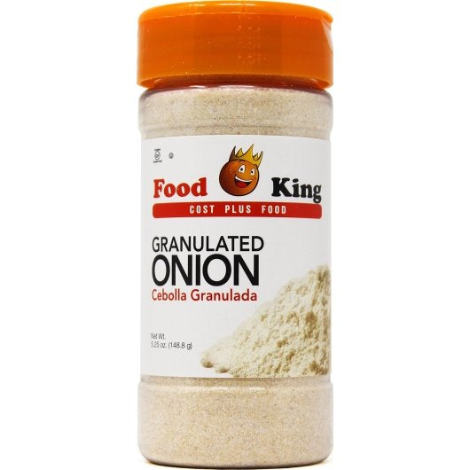 FOOD KING GRANULATED ONION, 12 - 5.25 OZ