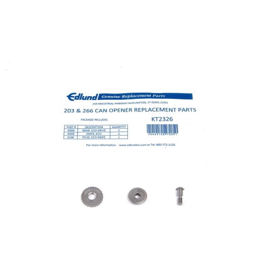 EDLUND KNIFE & GEAR REPAIR KIT], 1 - 1 EA